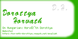 dorottya horvath business card